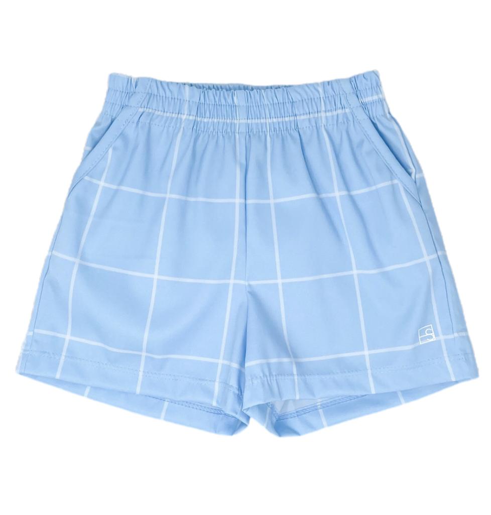 Nathan Shorts- Blue Windowpane & Cotton Candy Blue