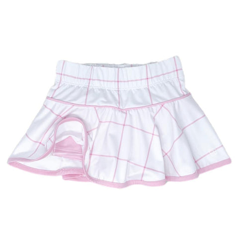 Quinn Skort- Pink Windowpane