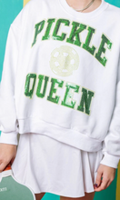 Women's White Pickle Ball Queen Sweatshirt