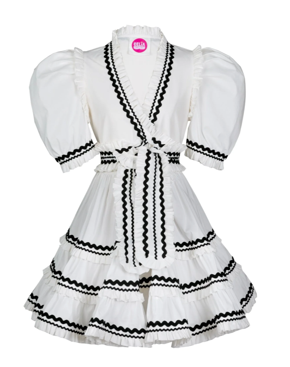 Women's Hortencia Dress- White & Black