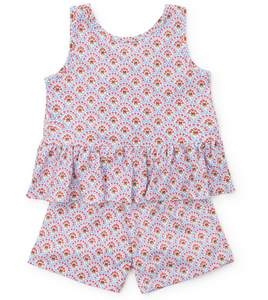 Poppy Sleeveless Short Set- Bunting Floral