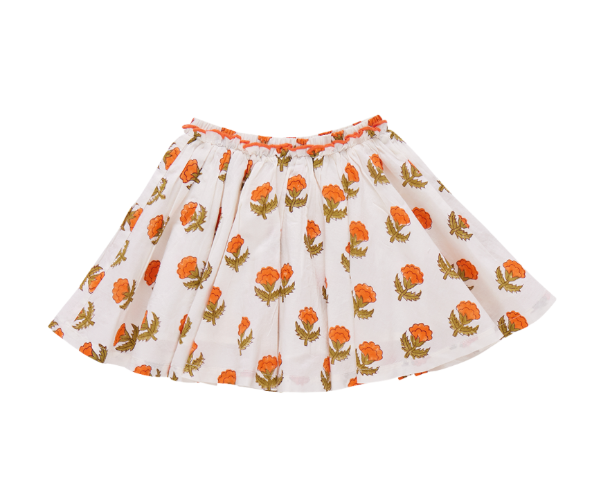 Gianna Skirt-Small Orange Bud