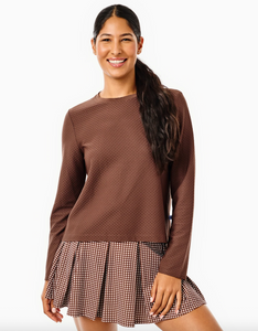 Active Mesh Long Sleeve- Walnut Brown