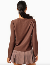 Active Mesh Long Sleeve- Walnut Brown