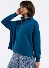 Morgan Quarter Zip- Porcelain Blue