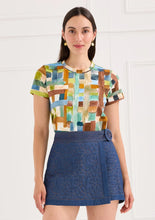 The Vera Skort- Quilted Denim