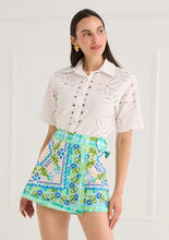 The Vera Skort- Blue Floral Folk