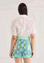 The Vera Skort- Blue Floral Folk