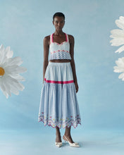 Julieta Top Floral Stripes