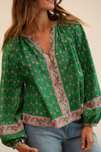 Elodie Top- Jellybean Pink & Green