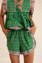 Elodie Top- Jellybean Pink & Green
