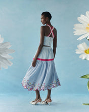 Rambai Skirt Floral Stripes