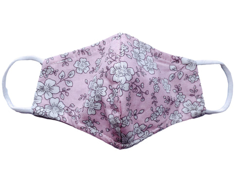 Light Pink Floral Mask