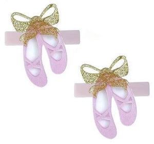 Ballet Slipper Pink Alligator Clips