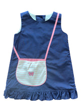 Ruby Dress- Woven Navy Purse Pocket Dress