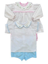 Blue Taylor Boy Short Bloomer Set- Hollies