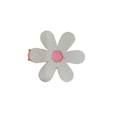 Glitter Daisy Bow Clip