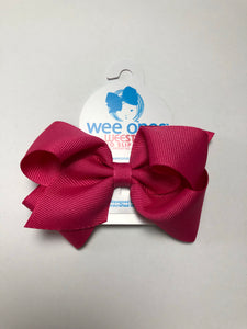 Small Basic Bow Shocking Pink